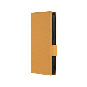 iPhone 15Pro 手帳 ケース キャメル 薄型 シンプル 無地 保護 スマホ カバー シンプル カード 収納 ポケット マグネット