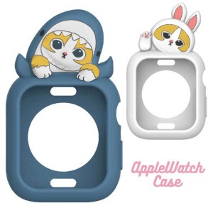 モフサンド mofusand AppleWatch ケース カバー 41 40 mm キャラクター グッズ サメにゃん うさにゃん アップルウォッチ