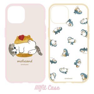 iPhone15 iPhone14 iPhone13 ケース mofusand モフサンド ハイブリッド スイーツにゃん サメにゃん スマホ カバー