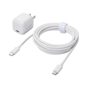 USB Type-C 充電器 PD PPS 30W 1ポート Type C ケーブル 付属 2.5m 【 MacBook Air iPhone iPad Android スマホ タブレット その他機器対