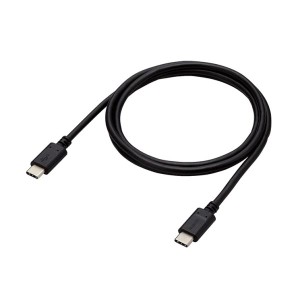 USB Type C ケーブル ( タイプ C to C ) 1m PD 100W スリムケーブル 小型化コネクタ 【 iPhone パソコン スマホ 等 Type-C 機器対応 】 