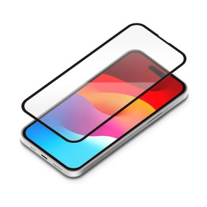 iPhone15Pro ガラス フィルム 全面 画面 保護 角割れ防止 PETフレーム クリア 光沢 頑丈 iPhone 2023 6.1inch ３眼