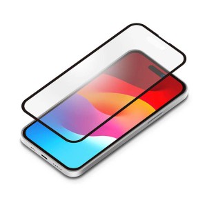 iPhone15Plus ガラス フィルム 全面 画面 保護 角割れ防止 PETフレーム ブルーライト カット 反射防止 2023 6.7 ２眼