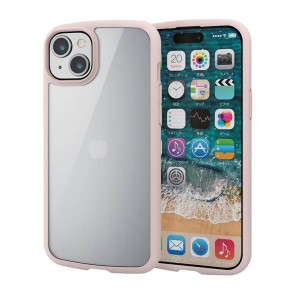 iPhone 15 Plus 用 ケース ハイブリッド カバー 衝撃吸収 軽量 薄型 カメラ周り保護 ストラップホール付 ストラップホールシート付 TOUGH