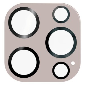 iPhone 15 Pro カメラフィルム ガラス フレーム付 高透明 強化ガラス 表面硬度10H 指紋防止 カメラレンズ保護カバー &me ラベンダー