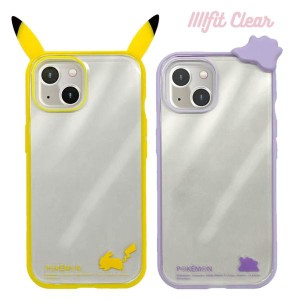 ポケモン iPhone15 iPhone14 iPhone13 ケース クリア カラー スケルトン デコ フレーム キャラクター グッズ 透明