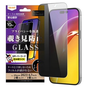 iPhone 15Plus 15ProMax ガラス フィルム 10H 覗き見防止 光沢 透明 クリア 綺麗 汚れをはじく 画面 保護