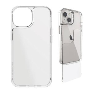 iPhone15 iPhone14 iPhone13 ケース クリア 透明 ハイブリッド スライド収納 スマホ カバー 耐衝撃