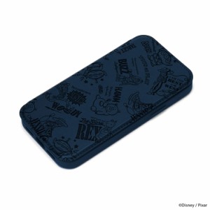 iPhone15Pro 手帳 ケース ディズニー トイストーリー 背面 透明 クリア ネイビー 耐衝撃 保護 スマホ カバー カード ポケット ラウンド