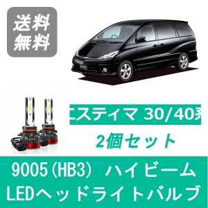 トヨタ エスティマ 30/40系 SPEVERT製 LED ヘッドライトバルブ ハイビーム 9005(HB3) 6000K 20000LM