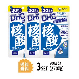 DHC 核酸 DNA 30日分×3パック （270粒） ディーエイチシー サプリメント 核酸 ビタミンB RNA 健康食品 粒タイ 3パック