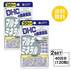 DHC マルチミネラル 20日分×2パック （120粒） ディーエイチシー 栄養機能食品（カルシウム・鉄・亜鉛・銅・マグネシウム お試しサプリ