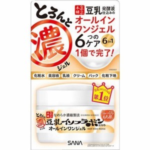 なめらか本舗 とろんと濃ジェル 100g 豆乳イソフラボン オールインワンジェル 基礎化粧品 化粧水 美容液 乳液 パック 化粧下地 浸透力 保