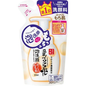 サナ なめらか本舗 泡洗顔 つめかえ用 180ml 泡洗顔フォーム おすすめ洗顔 濃密 基礎化粧品 美容液 豆乳イソフラボン 時短 うるおい 角質