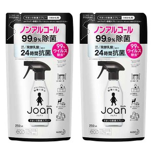 花王 Joan 除菌スプレー つめかえ用 250mL ×2セット Kao 除菌抗菌スプレー ノンアルコール 除菌 抗菌 ウイルス除去 ローズマリー 詰め替