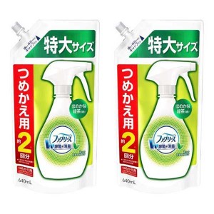 P&G ファブリーズ W除菌 緑茶成分入り つめかえ用 特大サイズ 640mL 消臭スプレー 布用 消臭剤 芳香剤 除菌ダブル消臭 ニオイ 生活臭 ば