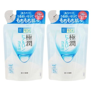 ロート 肌ラボ 極潤 ヒアルロン 泡洗顔 つめかえ用 140ml ロート製薬 ROHTO ハダラボ 洗顔料 泡 スーパーヒアルロン酸 潤い もっちり 乾