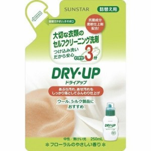 ドライアップ 詰替え用 250ml つめかえ 液体洗剤 柔軟剤 つけ込み クリーニング 部屋干し 洗濯 洗剤 消臭 洗浄 DRY UP サンスター