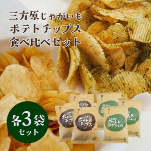 期間・数量限定 ご当地ポテトチップス食べ比べセット 三方原ポテトチップスうす塩・浜名湖産のり塩ポテトチップス各3袋