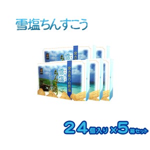 【送料無料】雪塩ちんすこう 24個×5箱セット　│沖縄土産/沖縄お土産/お菓子/南風堂│