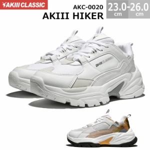 AKIII CLASSIC アキクラシック AKIII HIKER AKC-0020 アキハイカー レディース スニーカー スポーツ 厚底 ボリュームソール ホワイト ゴ