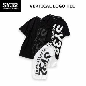 SY32 Tシャツ VERTICAL LOGO TEE 半袖Tシャツ Tシャツ ショートスリーブ ロゴTシャツ  ヴァーティカル ロゴ ティー エスワイサーティトゥ