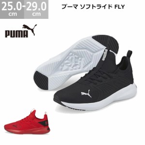 プーマ スニーカー ソフトライド フライ PUMA SOFTRIDE FLY ランニング ジム メンズ レッド ブラック 25.0-29.0cm トレーニング