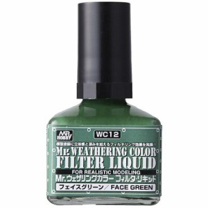 GSIクレオス Mr.ウェザリングカラー フィルタ・リキッド フェイスグリーン 40ml WC12 クレオス 塗料