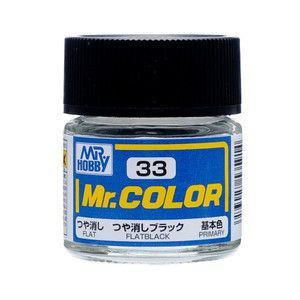 GSIクレオス Mr.カラー つや消しブラック C33 クレオス 塗料