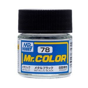 GSIクレオス Mr.カラー メタルブラック C78 クレオス 塗料