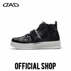 D.A.D スニーカー STUDS HI DD227-1168 カラー:ブラック（BLACK）/サイズ:S（41/25.0-25.5cm）、 M（42/26.0-26.5cm）、 L（43/27.0-27.5