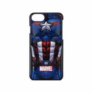 〈MARVEL〉 iPhoneSE (2020) iPhone8 iPhone7 iPhone6s iPhone6 対応3Dコスチュームハードケース MV-129B キャプテン・アメリカ 送料無料