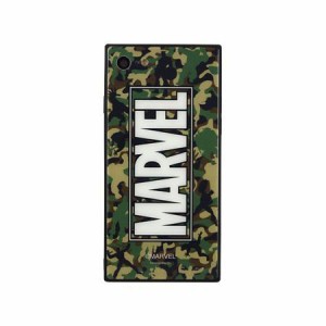 〈MARVEL〉 iPhoneSE (2020) iPhone8 iPhone7 対応スクエアガラスケース MV-130D カモフラージュ 送料無料