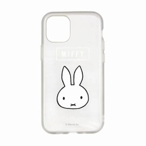 ミッフィー IIIIfit Clear iPhone12mini対応ケース MF-108BK フェイス 耐衝撃ケース クリアケース 透明ケース 持ちやすい グリップ ラウ