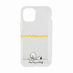 ピーナッツ SHOWCASE＋ iPhone12mini 対応ケース SNG-513B レター PEANUTS スヌーピー 透明ケース クリアケース clear ハイブリッドケー