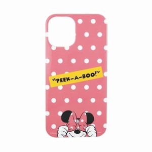 ディズニー、ディズニー・ピクサーキャラクター iPhone12mini対応ソフトケース DN-745B ミニーマウス Disneyキャラクター スリム 持ちや