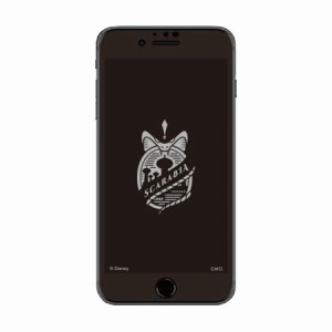 ディズニー ツイステッドワンダーランド／iPhoneSE(第2世代) 8 7 6s 6対応 ガラススクリーンプロテクター DN-791D スカラビア 送料無料