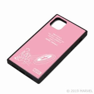 【MARVEL】iPhone11 対応ガラスハイブリッドケース PG-DGT19B16CTA [キャプテン・アメリカ ピンク] 送料無料