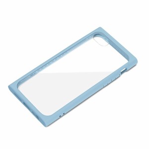 iPhoneSE（第2世代）用 ガラスタフケース ブラック PG-20MGT06BL ブルー 送料無料