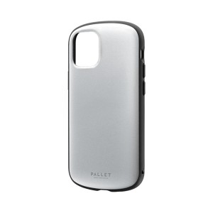 iPhone12mini 超軽量・極薄・耐衝撃ハイブリッドケース「PALLET AIR」 LP-IS20PLAMSV マットシルバー 送料無料