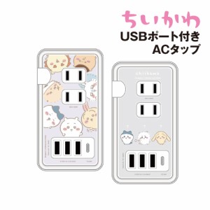 送料無料 ちいかわ USB/USB Type-C付き ACタップ CK-41 /集合 変身