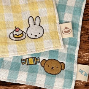 MIFFY/ミッフィー ガーゼハンカチ DBM-1720-2 /ピンク イエロー ブルー /スイーツ パティスリーシリーズ