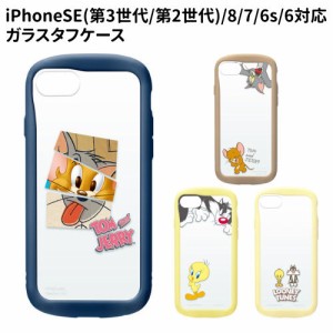 送料無料ワーナーiPhoneSE(第3世代/第2世代)/8/7/6s/6対応ガラスタフケースPG-WGT22M01-4トムとジェリールーニー・テューンズ