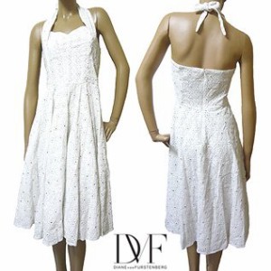 DIANE von FURSTENBERG Halterneck Sun Dress ダイアン フォン ファステンバーグ　ホルターネック　コットンワンピース