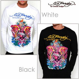 Ed Hardy Mens エドハーディー メンズ　ベーシック　ラブキル　スローリー　ロングスリーブTシャツ 