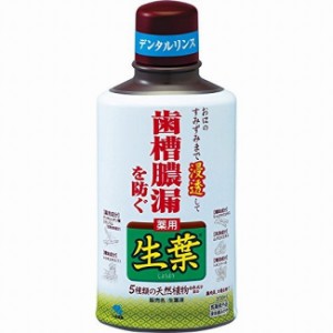  生葉液 330ml X2セット デンタルリンス マウスウォッシュ アルコール さわやかなハーブミント味 トウキエキス ヒノキチオール シャクヤ