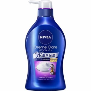 NIVEA ニベア クリームケア ボディウォッシュ パリスリッチパルファンの香り 480ml ボディソープ 泡 スキンケア 保湿 花王 Ｗ濃厚保湿ボ