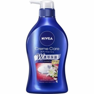 NIVEA ニベア クリームケア ボディウォッシュ ブリティッシュロイヤルリリーの香り 480ml ボディソープ 泡 リッチ スキンケア 保湿 花王 