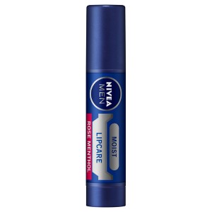 NIVEA ニベアメン リップケア モイスト ローズメントールの香り 3.5g SPF20X5セット リップ 唇 スキンケア 男性 紫外線 保湿 花王 男の唇