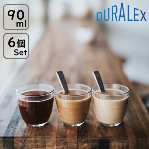 (6個販売) DURALEX（デュラレックス）ジゴン 90ml /全面物理強化ガラス グラス タンブラー コップ おしゃれ 定番 カフェ 水飲みグラス ソ